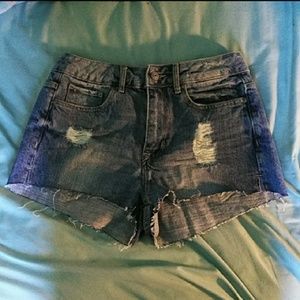 H&M Mid Rise Denim Shorts